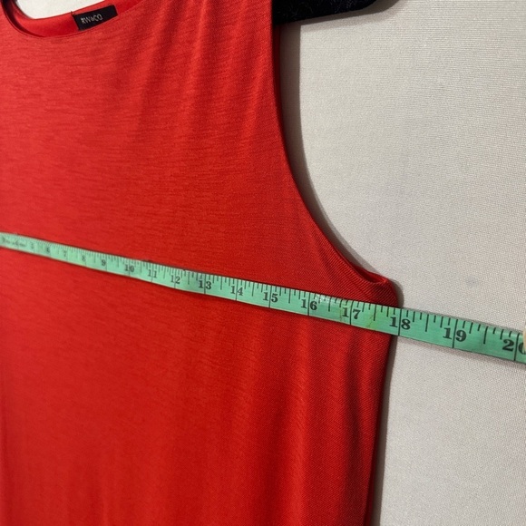 RW&CO Red Sheath Midi Dress Sleeveless Halter fits (M/S) - Picture 13 of 13